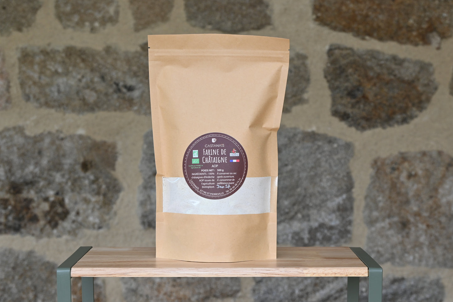 Farine de Châtaigne d'Ardèche AOP BIO - 500g